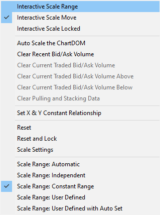 Screenshot of Interactive Scale Range setting within Sierra Chart