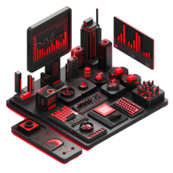 Illustration showing a metaphorical representation of a trader accessing enhanced trading capabilities through boostyourcharts, emphasizing the empowerment and precision provided by sophisticated trading tools.